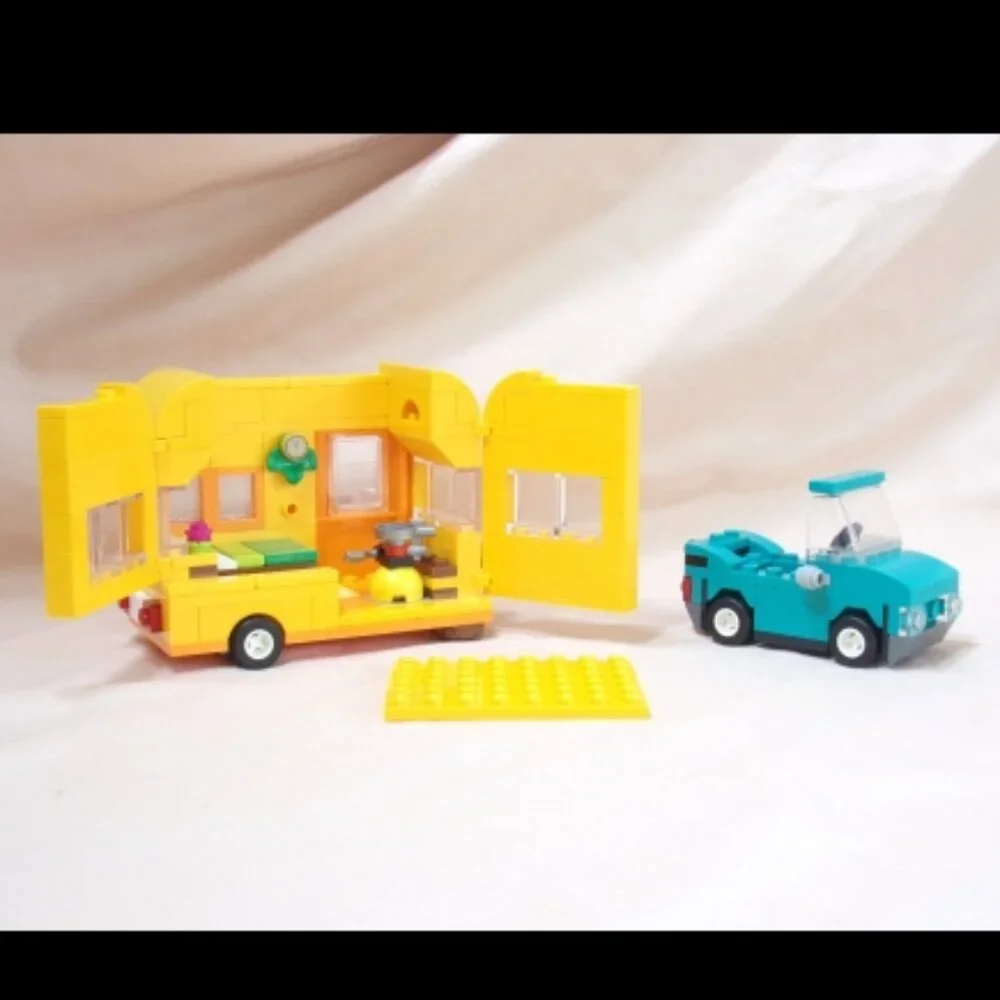 LEGO Animal Crossing 77054 Leif's Car & Live in Garden Trailer & Manual No Minis